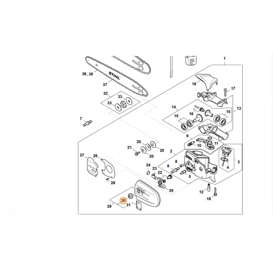 STIHL  Nakrętka M8 0000 995 0800